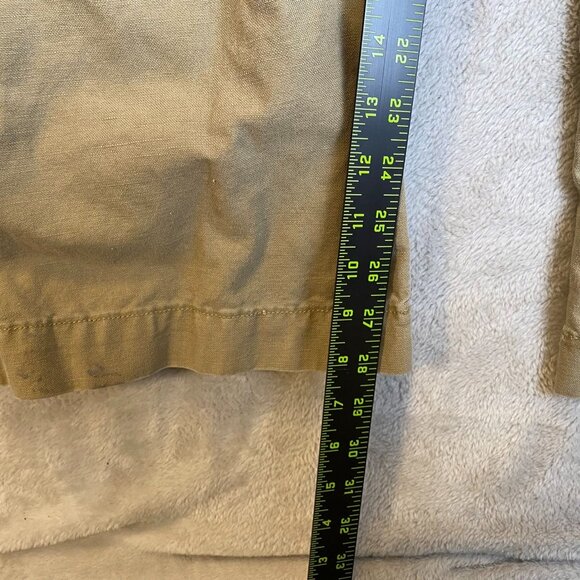 Gap Women's Pants XL Beige Casual Cotton Drawstring Pants Relaxed Fit Button Up - Picture 3 of 12